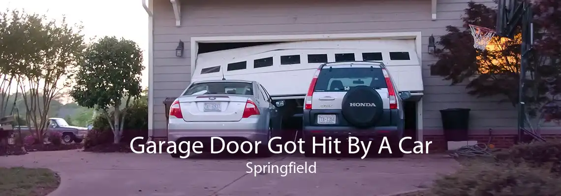 Garage Door Got Hit By A Car Springfield