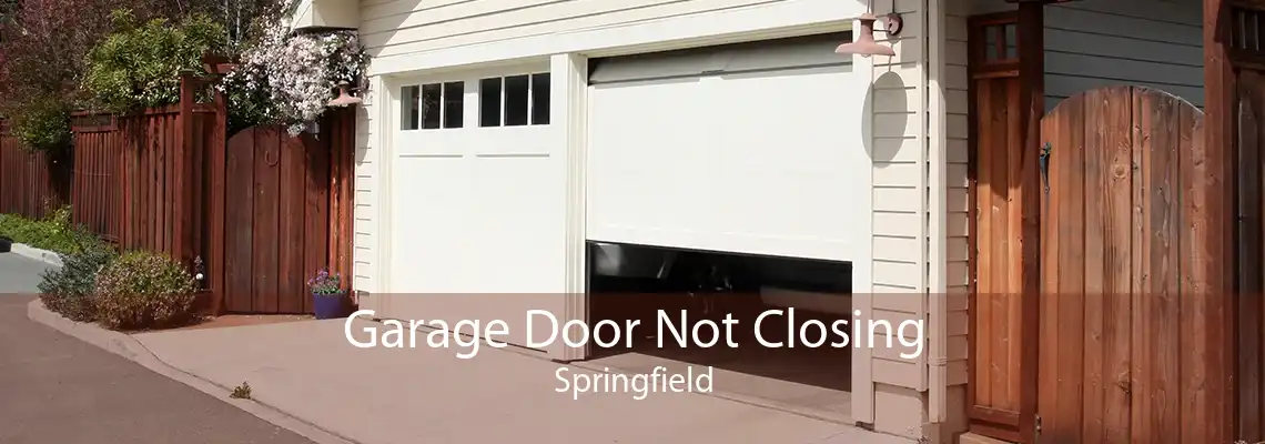 Garage Door Not Closing Springfield