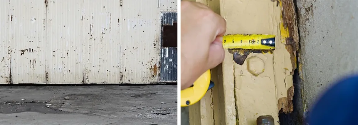 Lift Master Rusty Garage Doors in Springfield, Illinois