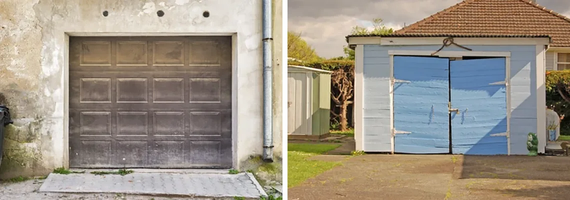 Rotten Steel Garage Door Repair in Springfield, Illinois