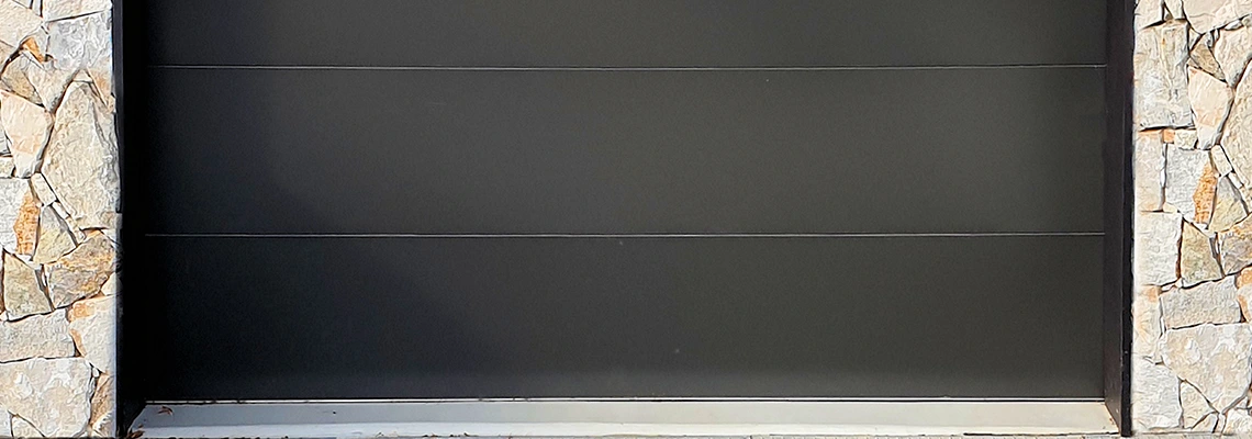 Overhead Black Garage Door Installation in Springfield, Illinois