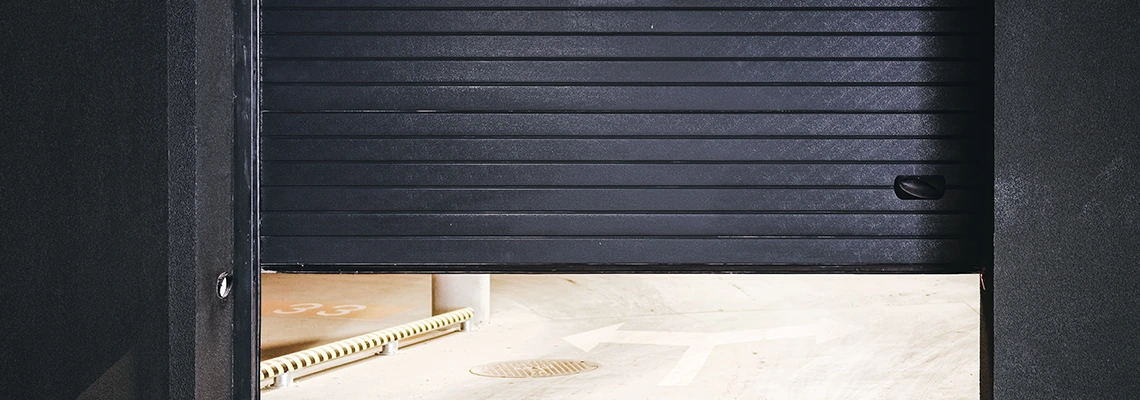 Residential Black Garage Door Installation in Springfield, IL